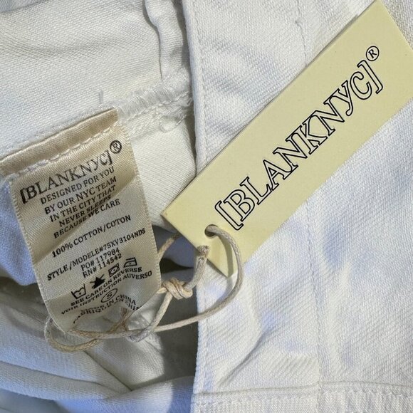 Blank NYC Womens Size S White 'Head in the Clouds' Sleeveless Belted Romper - Picture 9 of 10